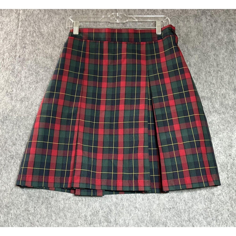 Flynn O'Hara Skirt Women Small Red Plaid Pleated Knee Length School Girl Cosplay